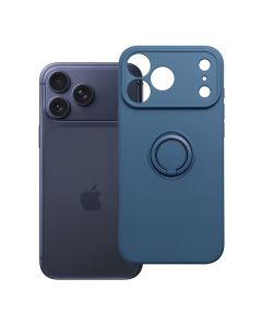 Case for iPhone 17 Pro Max / 18 Pro Max Silicone Ring dark blue