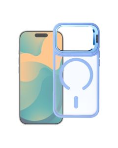 Case for iPhone 17 Pro Max / 18 Pro Max Forcell F-Protect Shadow Stand Premium compatible with MagSafe light blue