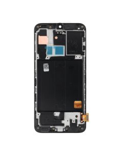 FIXCELL lcd display for SAMSUNG A40 AMOLED with frame black (change glass)