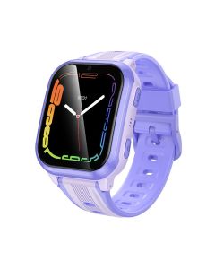 Smartwatch for kids 1 69 4G GPS with call function Hoco Y108 purple