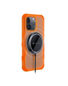 Case for iPhone 18 Pro / 17 Pro Forcell F-Protect BumperX Premium compatible with MagSafe orange