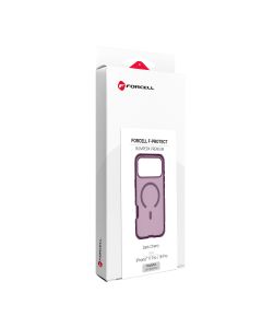 Case for iPhone 18 Pro / 17 Pro Forcell F-Protect BumperX Premium compatible with MagSafe dark cherry