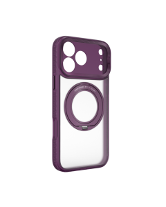 X-ONE Dropguard 2S (stand edition) compatible with MagSafe for iPhone 18 Pro / 17 Pro dark cherry