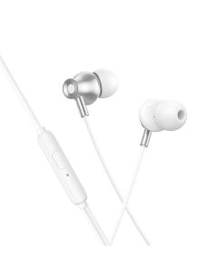 Wired earphones with microphone Jack 3 5 mm Hoco M119 silver