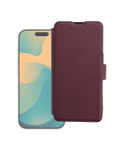 Flip case for iPhone 17 PRO / 18 PRO Max Protect dark cherry