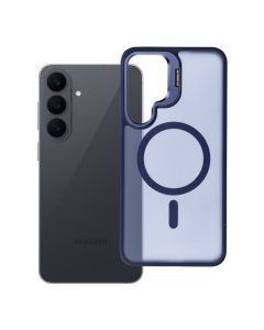Case for Samsung S26 FE Forcell F-Protect Shadow Stand Premium compatible with MagSafe navy blue