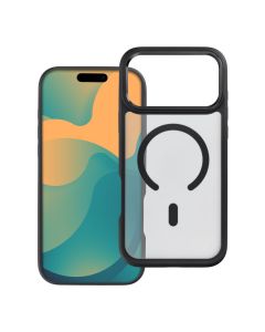 Case for iPhone 13 Pro Forcell F-Protect Smoke Hybrid Premium Lite compatible with MagSafe black