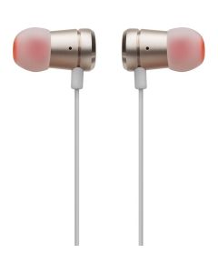 Wired earphones Jack 3 5mm with microphone JBL T290 gold