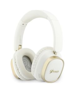 Wireless headphones Guess ENC Rectangle Metal Script white