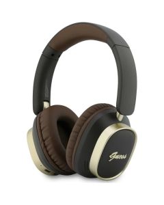 Wireless headphones Guess ENC Rectangle Metal Script brown