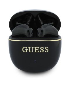 Wireless earphones TWS Guess Glossy Gold Line Classic black