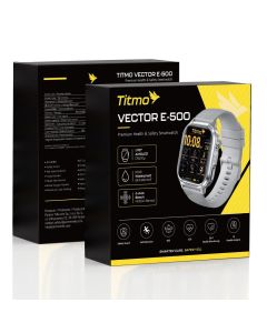 Smartwatch TITMO Vector E-500 (AMOLED ECG GPS Safety mode fall detection bluetooth call) silver 0INT