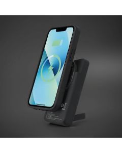 Powerbank compatible with MagSafe Forcell F-Energy MagStand QI2 F5K10 QC3.0 PD3.0 20W 5000 mAh black
