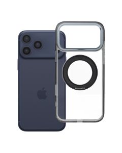 Case for iPhone 18 Pro Max / 17 Pro Max Frame Circle Stand compatible with MagSafe black