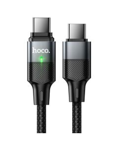 Magnetic Cable USB C to USB C Hoco QC3.0 PD 5A 240W 1 2 m U159 black