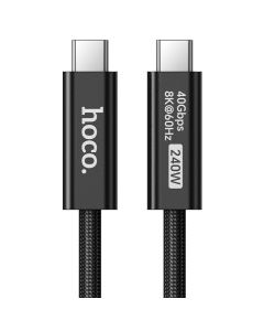 Cable USB C do USB C Hoco USB4 40Gbps/8K60Hz 5A 240W 1m US15 black