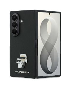 KARL LAGERFELD case for SAMSUNG GALAXY Z FOLD 8 ULTRA (Karl&Choupette Saffiano Pins) black