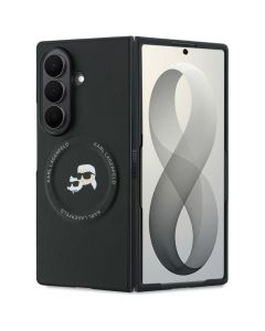 KARL LAGERFELD case for SAMSUNG GALAXY Z FOLD 8 ULTRA compatible with MagSafe (Karl&Choupette Saffiano Pins) black