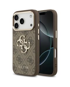 GUESS case for IPHONE 18 Pro Max / 17 Pro Max GUE005488 (PU W/ Big 4G Classic Logo) brown gold