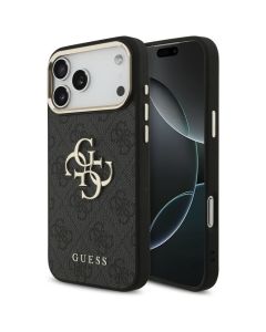 GUESS case for IPHONE 18 Pro Max / 17 Pro Max GUE005594 (PU W/ Big 4G Classic Logo) black gold