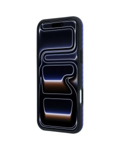 BMW case for IPHONE 18 Pro/17 Pro compatible with MagSafe (Carbon Metal Logo) blue 
