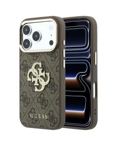 Case for IPHONE 18 Pro Max/17 Pro Max (Big Strass Logo 4G) brown