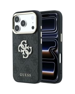 Case for IPHONE 18 Pro /17 Pro (Big Strass Logo 4G) brown