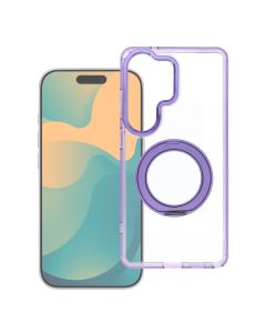 Case for Xiaomi Redmi 17C 5G Frame Circle Stand compatible with MagSafe purple