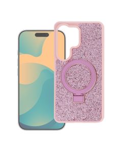 Case for iPhone 17 Quartz Circle Stand Mag Cover pink