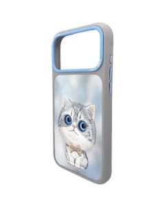 NIMMY case BIG EYED SILVER SHADED CAT for IPHONE 18 Pro Max/17 Pro Max grey