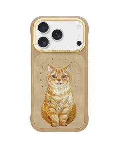 NIMMY case LUCKY FASHION CAT compatible with MagSafe for IPHONE 18 Pro/17 Pro brown