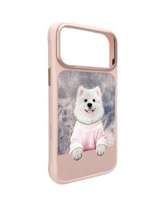 NIMMY case GENTLE PETS SERIES DOG compatible with MagSafe for IPHONE 18 Pro/17 Pro pink