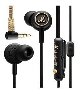 Wire earphones Jack 3 5 mm Marshall EQ black gold