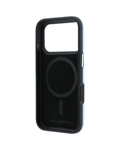 KARL LAGERFELD case for IPHONE 18 Pro Max/ 17 Pro Max compatible with MagSafe (Smooth Ikonik Sketch) light blue