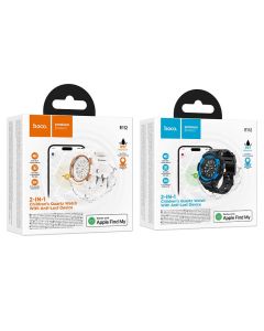Locator compatible with Apple Find My watch-shaped Hoco E112 white