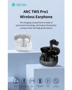 Devia ANC TWS Pro1 Wireless Earphone white