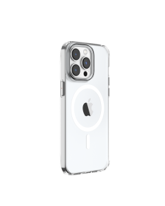 Devia Graceful series magnetic case with colorful camera frame for Iphone 15 Plus - black