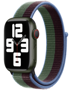 Devia Nylon braided adjustable two-tone watch loop(38|40|41mm)-eucalyptus green