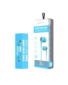DEVIA Idrawer series wired earphone (8PCS/Set) - blue