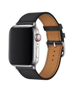 Devia Hermes PU Leather Watch Band(38mm) - black