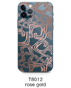 Devia Intelligent back film with gild pattern - T8012,rose gold