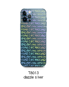 Devia Intelligent back film with gild pattern (T8013) - dazzle silver