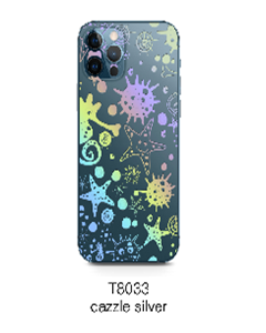 Devia Intelligent back film with gild pattern (T8033) - dazzle silver