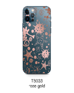 Devia Intelligent back film with gild pattern (T8033) - rose gold
