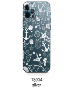 Devia Intelligent back film with gild pattern - T8034,dazzle silver