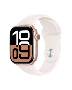 Watch Apple Watch Series 10 GPS 42mm Rose Gold Aluminium Case with Sport Band S/M - Light Blush