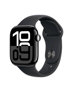 Watch Apple Watch Series 10 LTE 42mm Jet Black Aluminium Case with Sport Band - Black