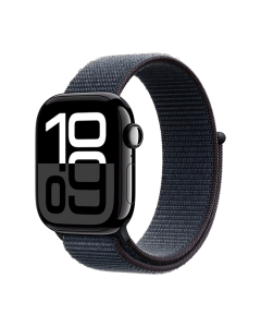 Watch Apple Watch Series 10 LTE 42mm Jet Black Aluminium Case with Sport Loop - Black