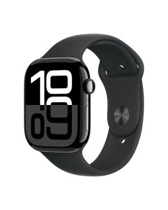 Watch Apple Watch Series 10 LTE 46mm Jet Black Aluminium Case with Sport Band - Black