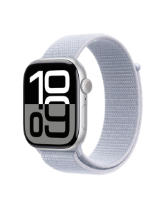 Watch Apple Watch Series 10 GPS 46mm Silver Aluminium Case with Sport Band S/L - Blue Cloud